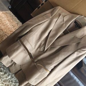 Beige/taupe skirt suit Anne Klein